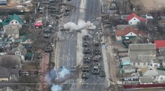 VIDEO: Ukrajinci zaútočili na kolonu tanků mířící na Kyjev. Zemřít měl ruský plukovník