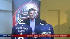 Proti Žižkovu bude hrát Sparta v modrém