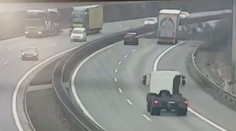 Na D1 spadly vlivem větru dva stromy. Řidiči nestihli zareagovat