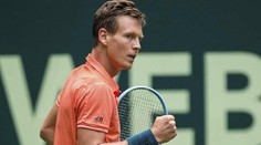 Berdychovi se před Wimbledonem daří, v Halle je ve čtvrtfinále