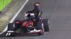 VIDEO: Alonso jako osedlaný kůň! Takhle dovezl do cíle Webbera