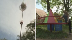 Májka se kymácí nad dětským hřištěm. Máme strach, říkají místní