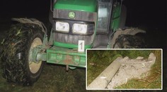 Traktorista porazil na poli sloup, odstřihl lidi od elektřiny! Řídil opilý