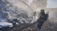 Na Přerovsku hořela skládka nebezpečného odpadu. Její uhašení trvalo 20 hodin