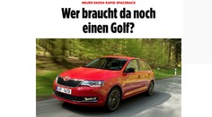 Takovou reklamu v německém bulváru aby Škoda platila zlatem