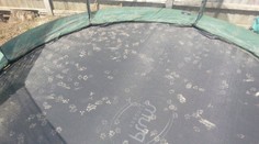 Muž našel na své trampolíně zvláštní stopy. Neuvěříte od koho