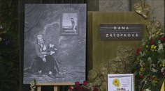 Rodina a nejbližší se naposledy rozloučili s olympioničkou Danou Zátopkovou