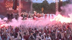 Fotbalová Sparta oslavila double. Na Letenské pláni se radovaly tisíce lidí