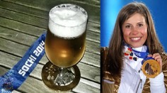 Zlato ze Soči jako podtácek! Takhle pije pivo Eva Samková