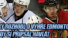 Hemský rozhodl o výhře Edmontonu, tři body si připsal Havlát