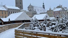 V Českých Budějovicích napadlo 7 cm sněhu. Meteorologové upravili výstrahu