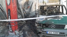 Na Karlovarsku shořel Penny Market. Prodejna je kompletně zničena