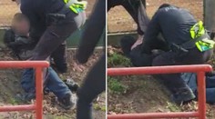 Rány pěstí do krku! Policie zaklekla na demonstranta, prověří to nadřízení