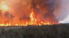 Požár v Saském Švýcarsku! S plameny u mostu Bastei bojuje stovka hasičů