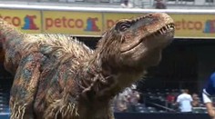 VIDEO: POZOR, DINOSAURUS na hřišti. Co dělalo zvíře na baseballu?
