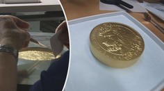 V Česku se vyrobila největší zlatá mince, má hodnotu rodinného domu