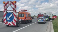 Tragická nehoda na D1! Při srážce náklaďáku a dodávky zemřeli dva lidé