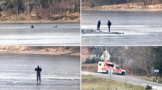 Bruslaři na Lipně hazardují, během chvíle se čtyři propadli!