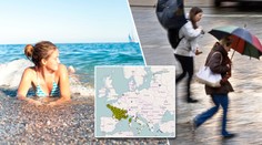 Na jihu Evropy už se koupou v moři! Počasí šílí, MAPA EXTRÉMŮ