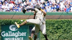 Borec na konec: Zápas v MLB dopadl bolestivou srážkou spoluhráčů