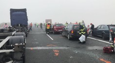 Dálnici D6 ochromilo sedm nehod blízko u sebe, tvořily se kolony