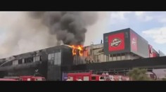 HOROR. Hokejová aréna v Doněcku lehla popelem! Hrají tam Kolář a Nedorost