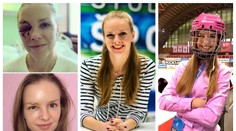 Šťastný konec příběhu trefené reportérky: Vrátila se v růžové přilbě!