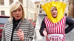 Schillerová řeší politiku v kostýmu hranolek. Vstoupila do cirkusu, říká expert