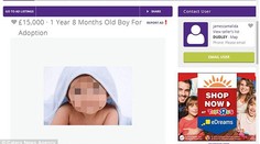 Utajený inzerát na webu. Prodám dítě! Hádejte za kolik