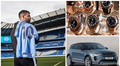 Agüero se v Manchesteru loučil dárky za miliony, rozdával hodinky i auto