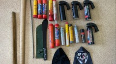 Slovenská policie úřadovala. Fanouškům před finále poháru zabavila i mačetu