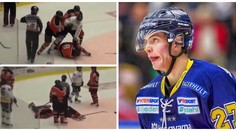 Slovenský mladík děsí Švédsko. Dva poslal k ledu, pak ho uklidili
