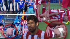 VIDEO: Holý zadek, zahozená penalta a tržná rána na holeni! Costa byl u všeho