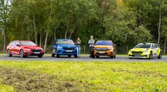 Je rychlejší Fabia, Octavia, nebo Enyaq? Škody RS změřily síly v parádním závodě