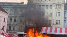 Stánky na vánočních trzích v Bratislavě vyhořely! VIDEO