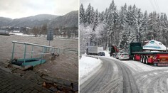 Na východě Česka stoupaly hladiny řek, ČHMÚ varuje před dalším sněžením