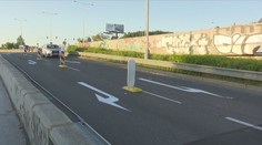 Už o víkendu způsobila uzavřená rampa na barrandovský most dopravní komplikace