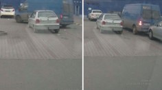 Řidič České pošty naboural v Prostějově 2 auta! Snažil se ujet?