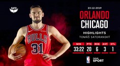 Satoranský nastřílel 20 bodů! Bulls i přesto podlehli Orlandu