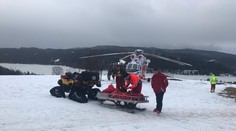 Netradiční zásah: Lyžařka zakopla v restauraci, letěl pro ni vrtulník
