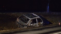 Smrtelná nehoda uzavřela silnici I. třídy. Další člověk uhořel
