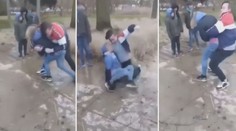 Rány pěstí, házení o zem! Drsnou bitku dětí si ostatní pobaveně natáčeli