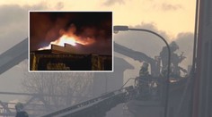 Hasiči u Prahy zkrotili obří požár střechy. Škoda půjde do milionů