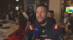 Vaclík na Watch Party fandil Patriots. Mám rád příběh Toma Bradyho, přiznal