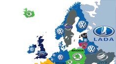 V ČR vede Škodovka, v Německu VW. Ale co zbytek Evropy?