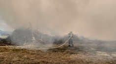 Plameny pohltily bioodpad na Břeclavsku. Nahromadil se tam po tornádu