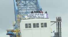Aktivisté vylezli na rypadlo u Mostu. Kdo tam strávil tři dny, není stále jasné