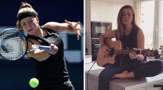 Muchová vyměnila raketu za kytaru. Trénovat ale musí na dálku