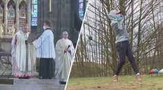 Mše, procházka nebo sport. Velikonoční neděli si lidé užili různě