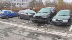 VIDEO: Opilý řidič zničil několik zaparkovaných aut